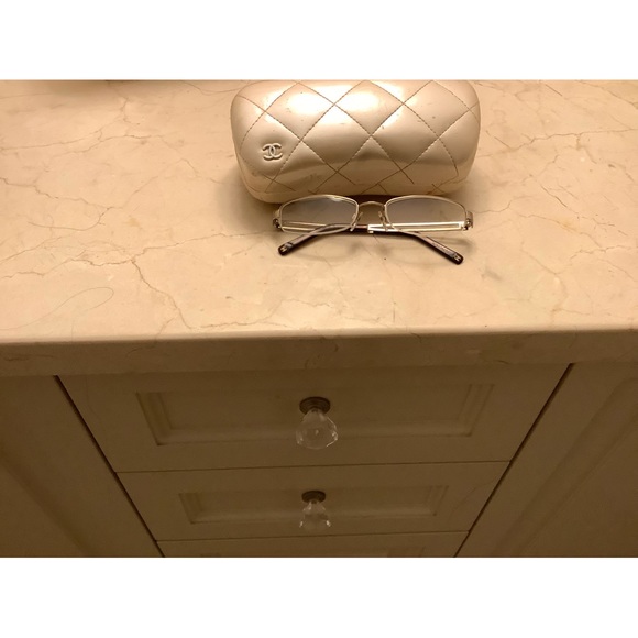 Vintage Chanel Eyeglasses (Crystals) Gold/Brown - Picture 1 of 5